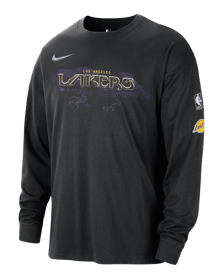Nike Dri Fit Los Angeles Lakers Lebron James Purple T-Shirt Size Large
